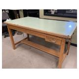 Oak "old school" drafting table