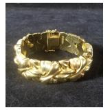 61g 14kt Tri-color gold bracelet