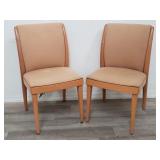 Pair of Heywood Wakefield mid century side chairs