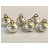 Set of 6 antique French military silver-plated