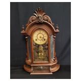 Vintage wood Ansonia mantel clock