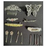 Group of costume hair pins