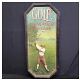 Golf national Amateur Championship hand painted