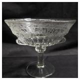 Eatly Paden City glass etched compote