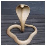 Vintage brass Cobra snake sculpture