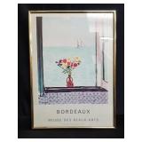 Bordeaux framed poster