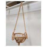 Handmade bamboo hanging fruit basket