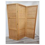 Bamboo three panel room divider