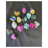 Group of 15 stone pendants