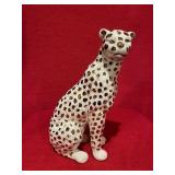Leopard ceramic statue