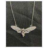 Woman body with wings necklace