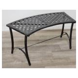 Cast iron patio bench