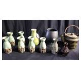 Group of pottery pieces