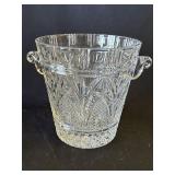 Vintage large crystal ice bucket