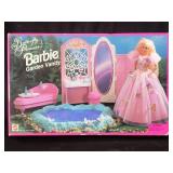 Butterfly Princess Barbie garden vanity in