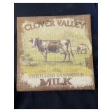 Clover valley milk sign