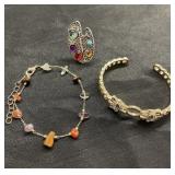 Group of 2 bracelet 1 ring