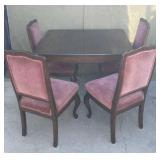 Antique Walnut table and chairs