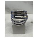 Sterling Silver Wavy Style Ring