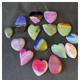 Group of 15 stone pendants