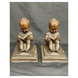 Signed KBE Kathodian antique bronze cherub