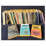 30 vintage soft cover sci-fi - fantasy books
