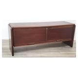 Dyrlund mid-century modern tambour credenza