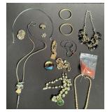 Group of costume jewelry