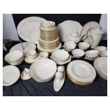 82pc vintage Lenox Special Mansfield gold rimmed