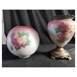 Vintage hurricane table lamp