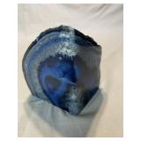 Agate geode quartz crystal sliced & polished