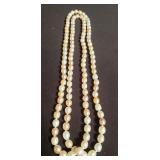 Beaded pearl necklace