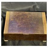 Vintage star crest bronze humidor