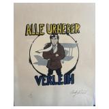 Alle Urheber  signed lithograph