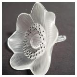 Lalique crystal flower desk ornament