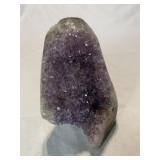 Amethyst quartz crystal cluster cut base