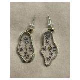 Salvador Dali style earrings