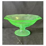 Vintage uranium glass bowl