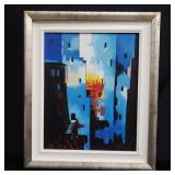 Signed oil painting on canvas