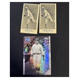 3 Vintage Babe Ruth reprint baseball cards