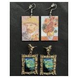 2 pairs of Van Gogh Earrings