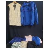 Box of various clothing