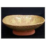 Glazed terracotta bowl marked RH