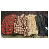 Group of button down shirts