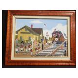 James Wallace Baker framed oil on canvas