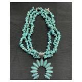 Turquoise style necklace
