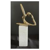 Marble Base Ballerina Statue