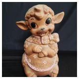 Vintage Twin Winton ceramic lamb cookie jar
