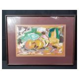 Pencil signed, framed, acrylic on paper