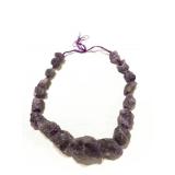 Amethyst chunk bead necklace
